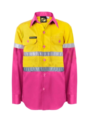 Picture of WorkCraft, Kids L/S Reflective Shirt